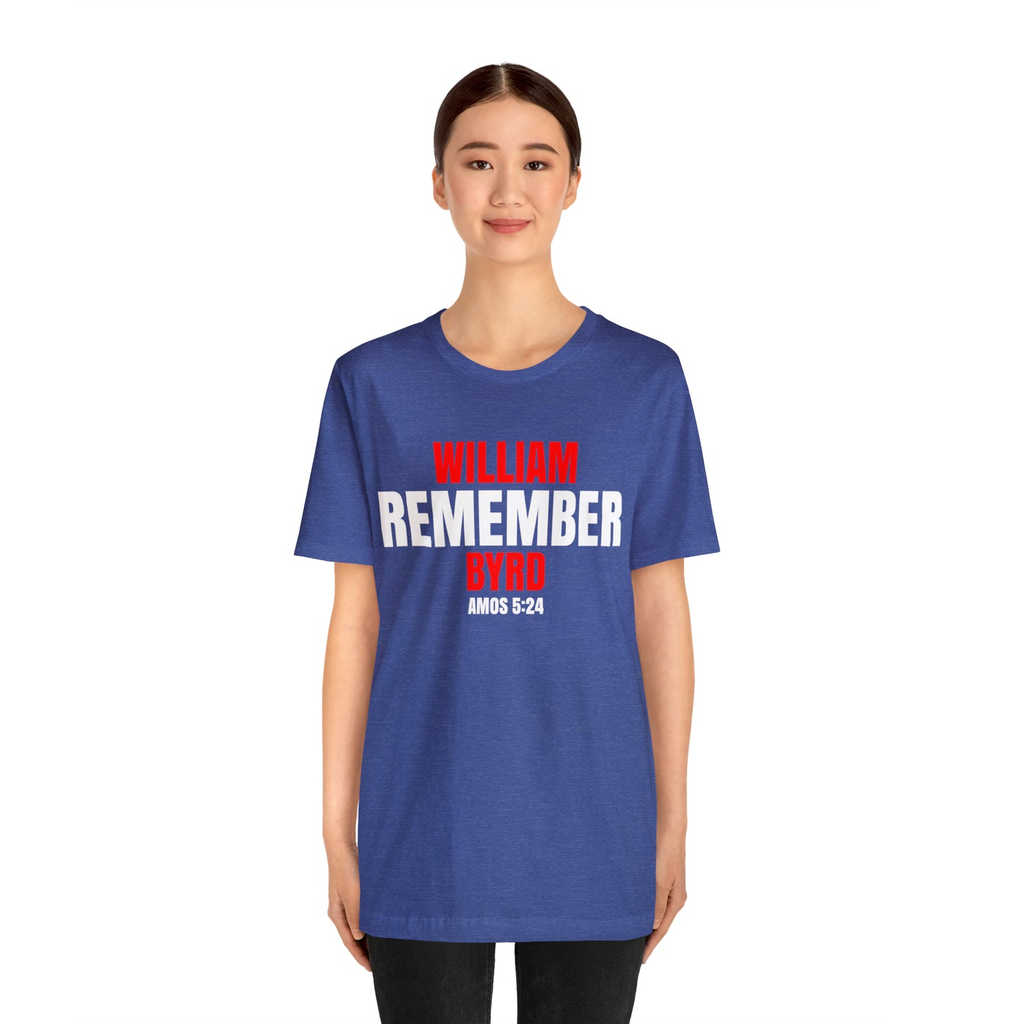The Remember Series-William Byrd-Unisex Jersey Short Sleeve Tee