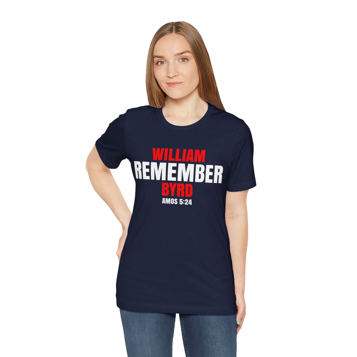 The Remember Series-William Byrd-Unisex Jersey Short Sleeve Tee