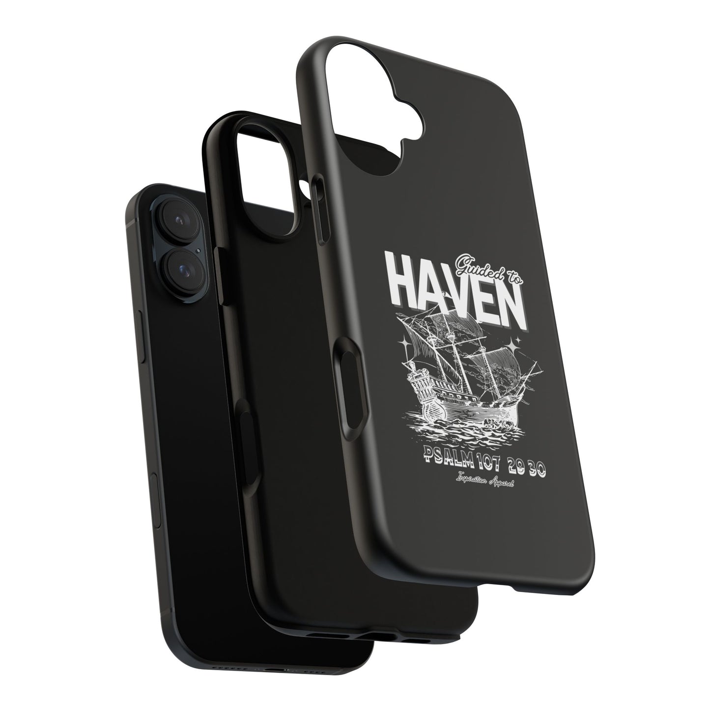 Guided to Haven Psalm 107:29–30 Stylish Phone Case