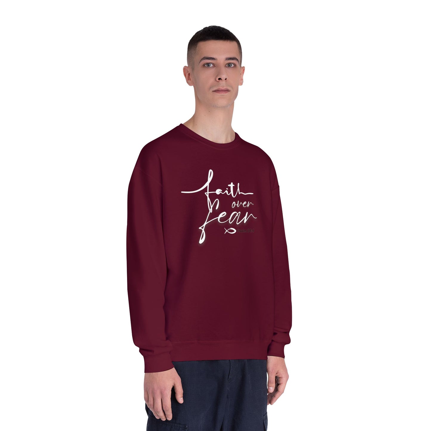 Faith Over Fear Pullover Sweatshirt