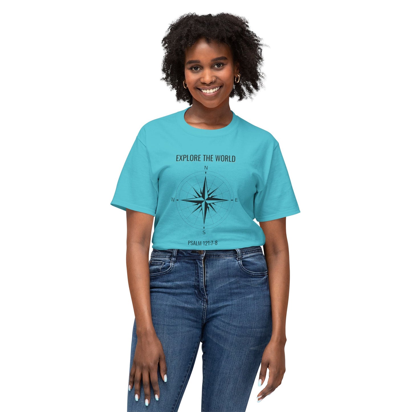 Explore The World Psalm 121:7-8Unisex HD Cotton™ T-shirt