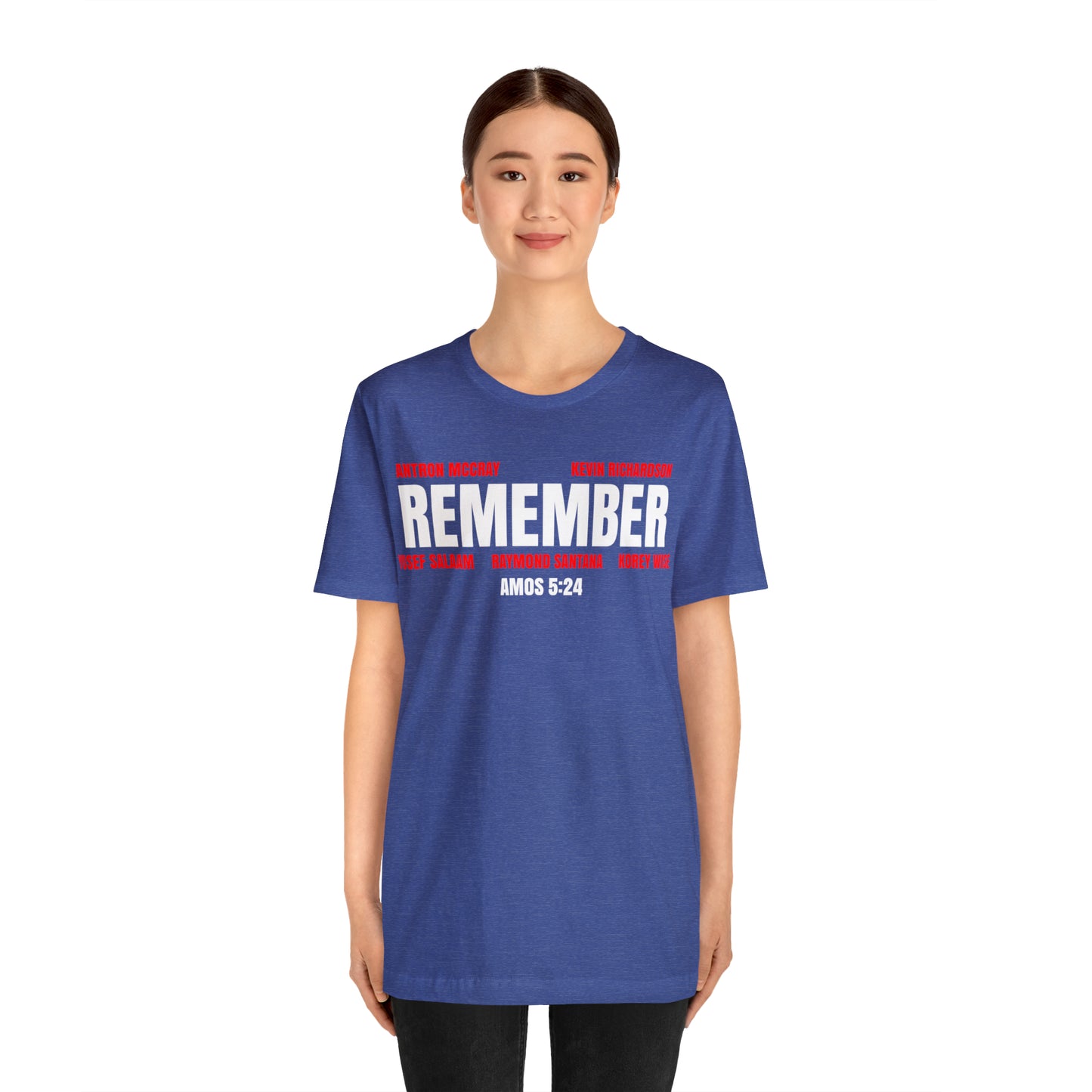 The Remember Series: The Central Park 5 Jersey Short Sleeve Tee