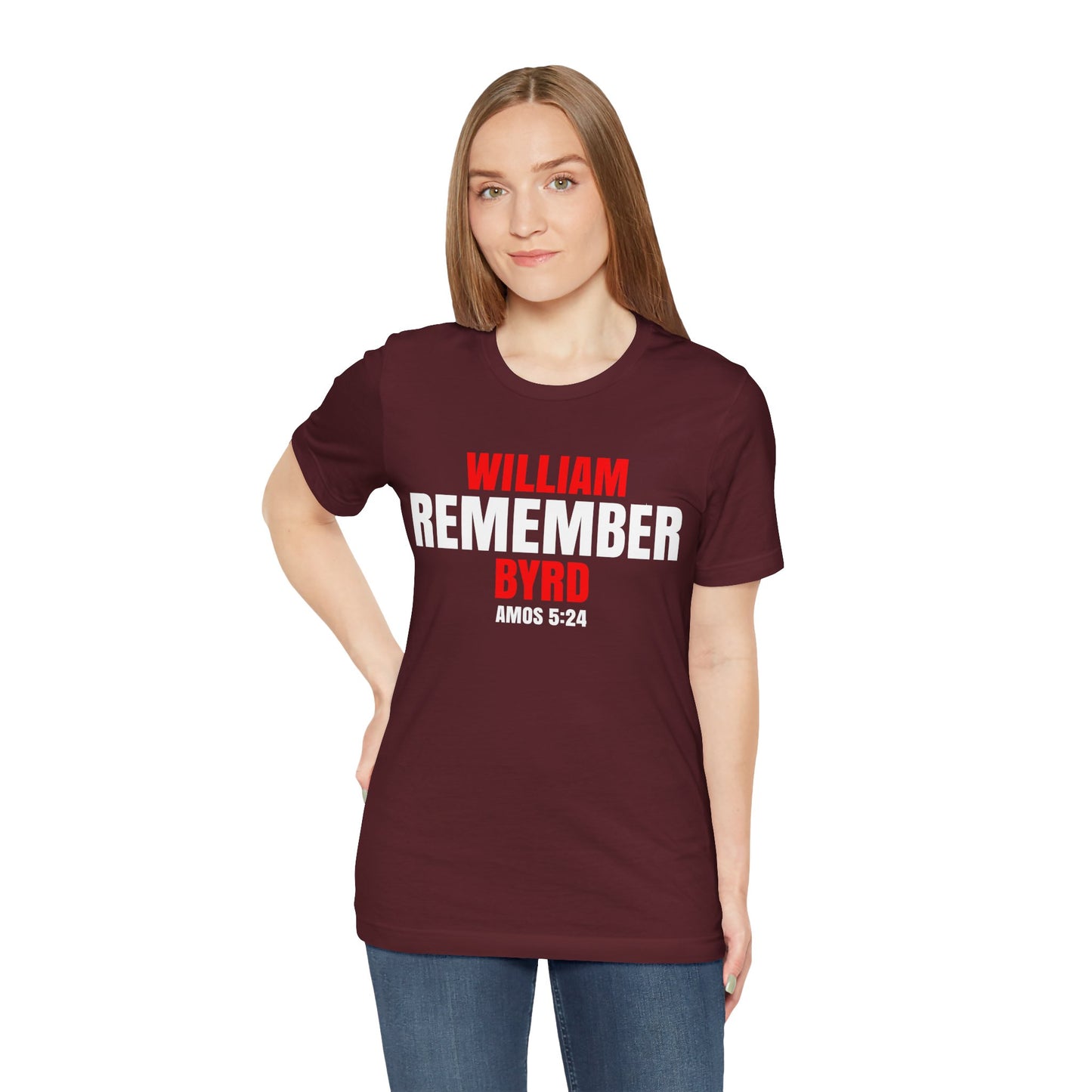 The Remember Series-William Byrd-Unisex Jersey Short Sleeve Tee