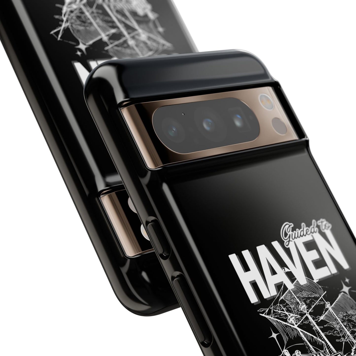 Guided to Haven Psalm 107:29–30 Stylish Phone Case