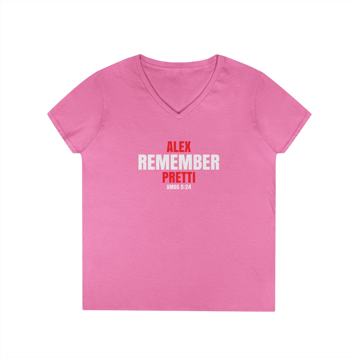 Remember Alex Pretti  Ladies' V-Neck T-Shirt