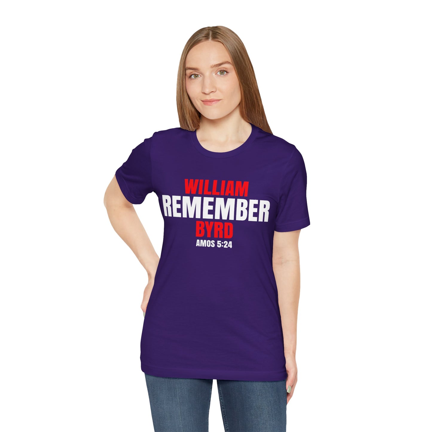 The Remember Series-William Byrd-Unisex Jersey Short Sleeve Tee