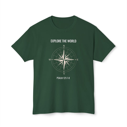 Explore The World Psalm 121:7-8Unisex HD Cotton™ T-shirt