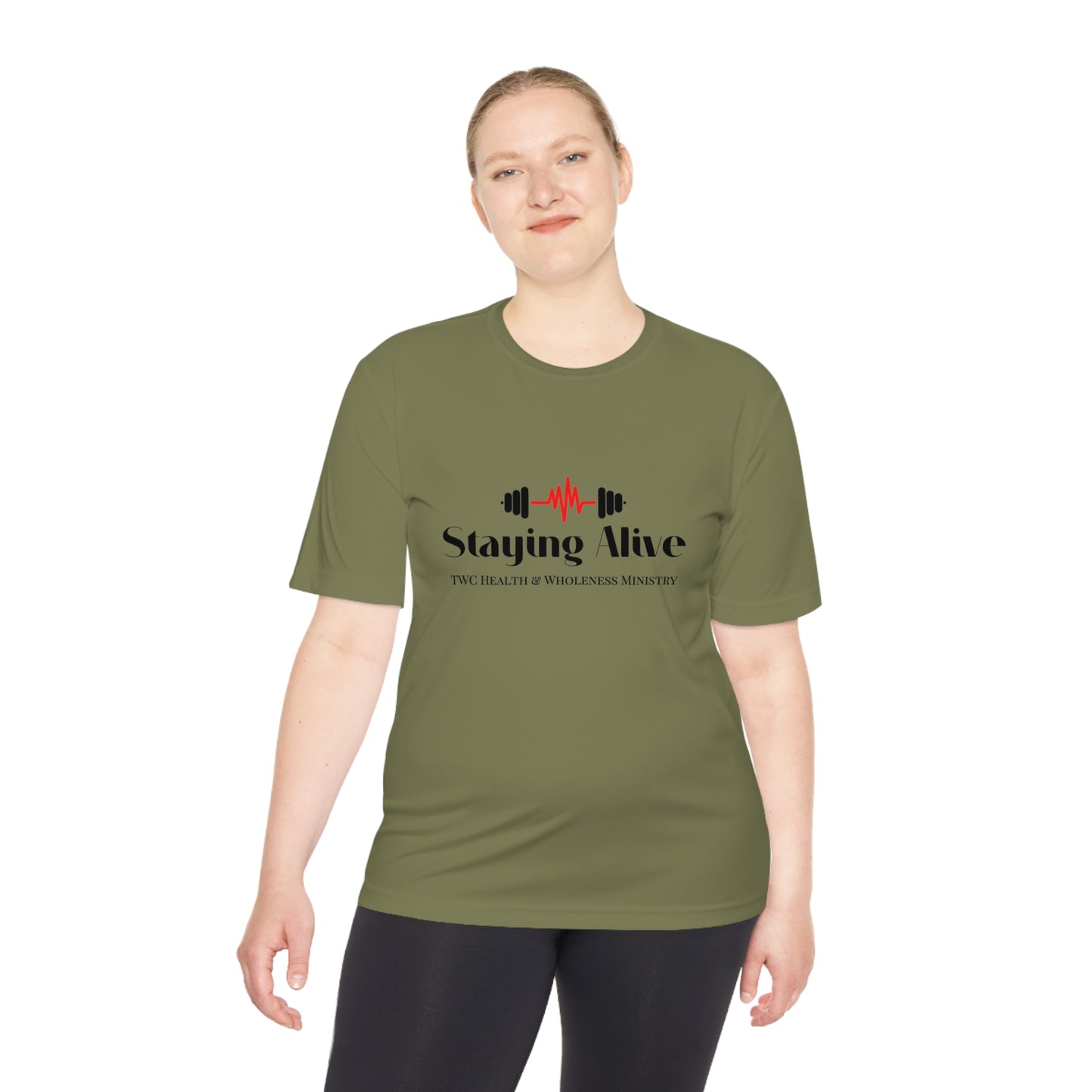 TWC Staying Alive Ministry Unisex Moisture Wicking Tee