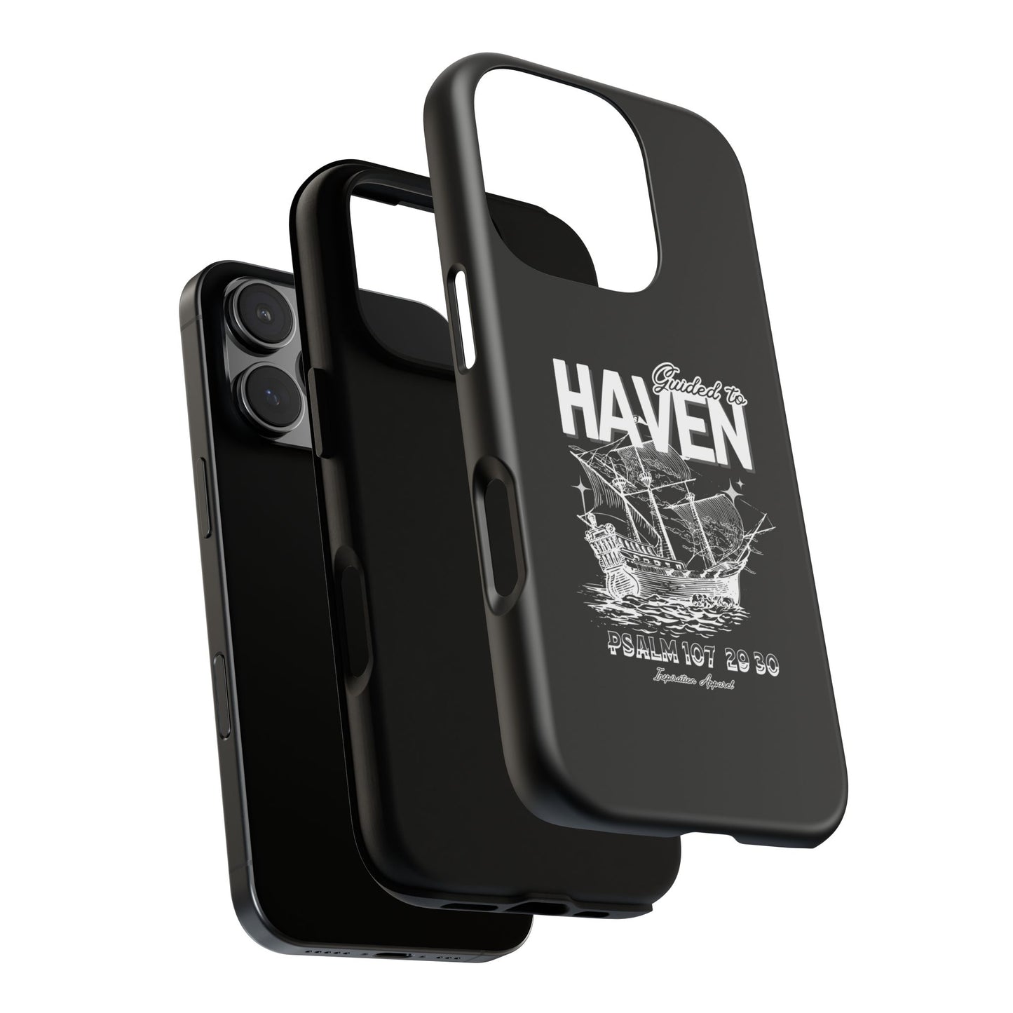 Guided to Haven Psalm 107:29–30 Stylish Phone Case