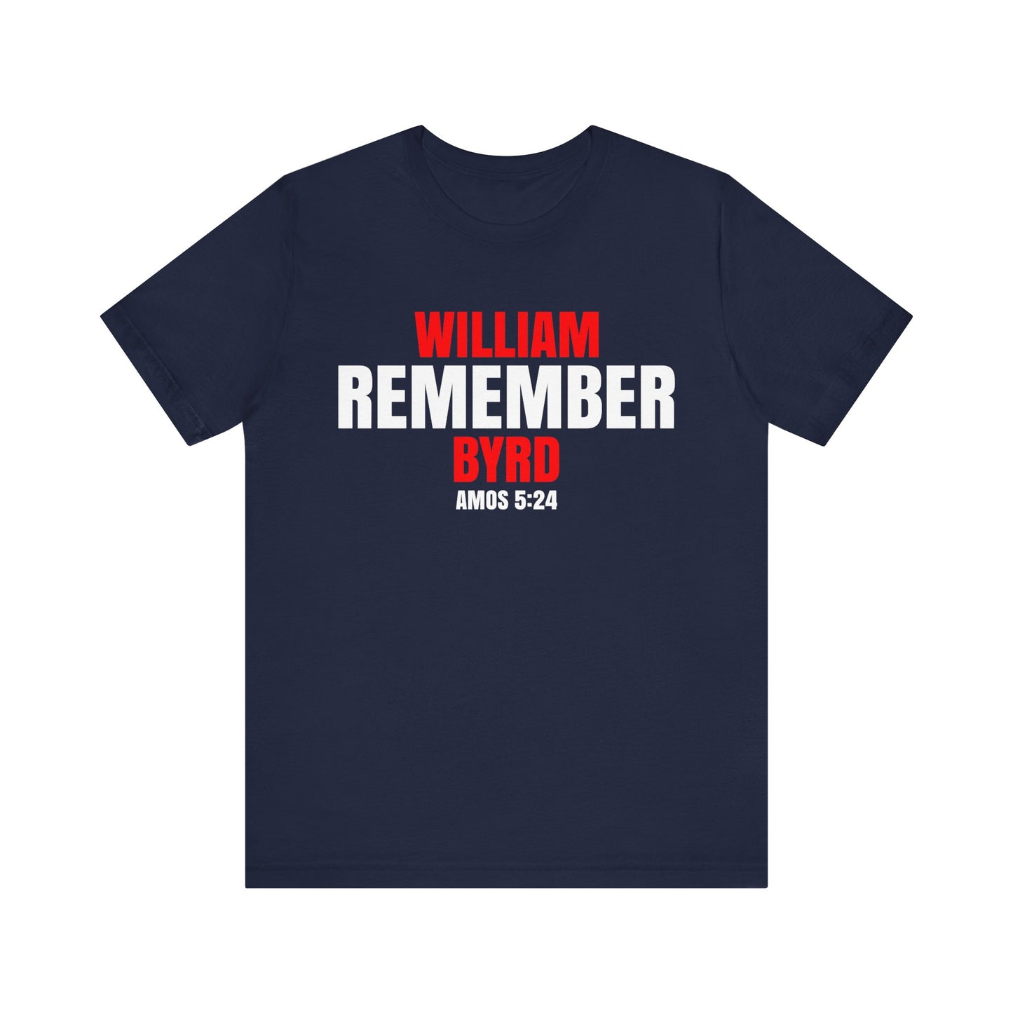 The Remember Series-William Byrd-Unisex Jersey Short Sleeve Tee