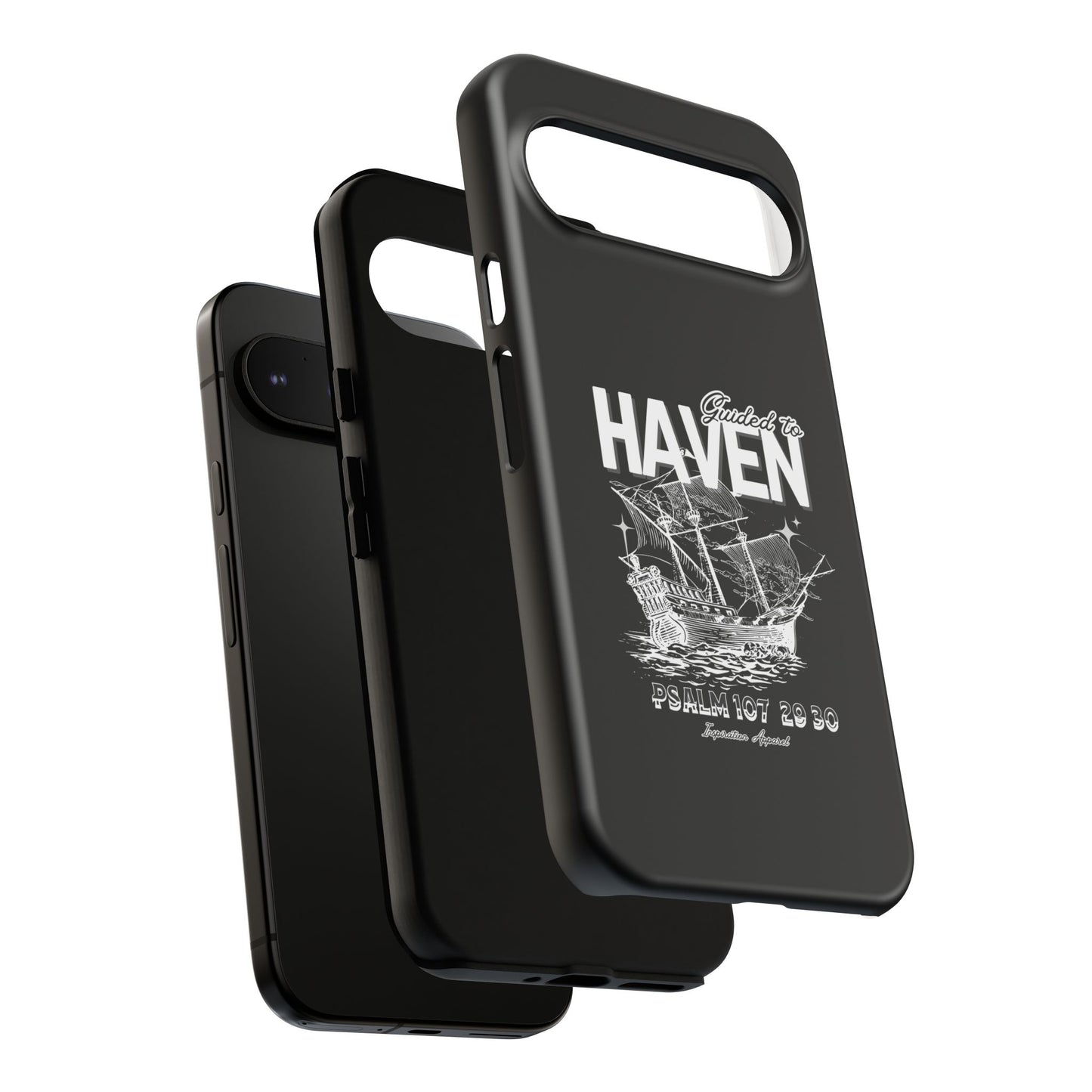 Guided to Haven Psalm 107:29–30 Stylish Phone Case