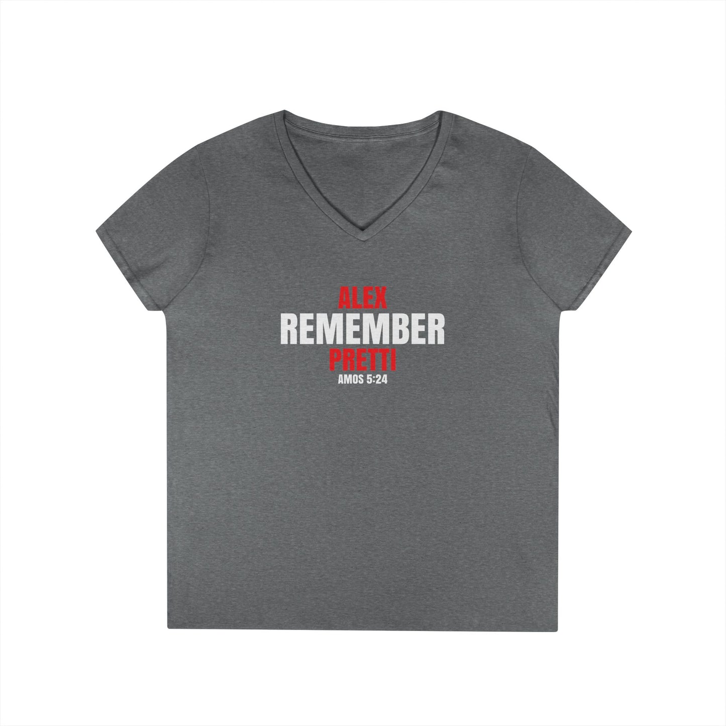 Remember Alex Pretti  Ladies' V-Neck T-Shirt