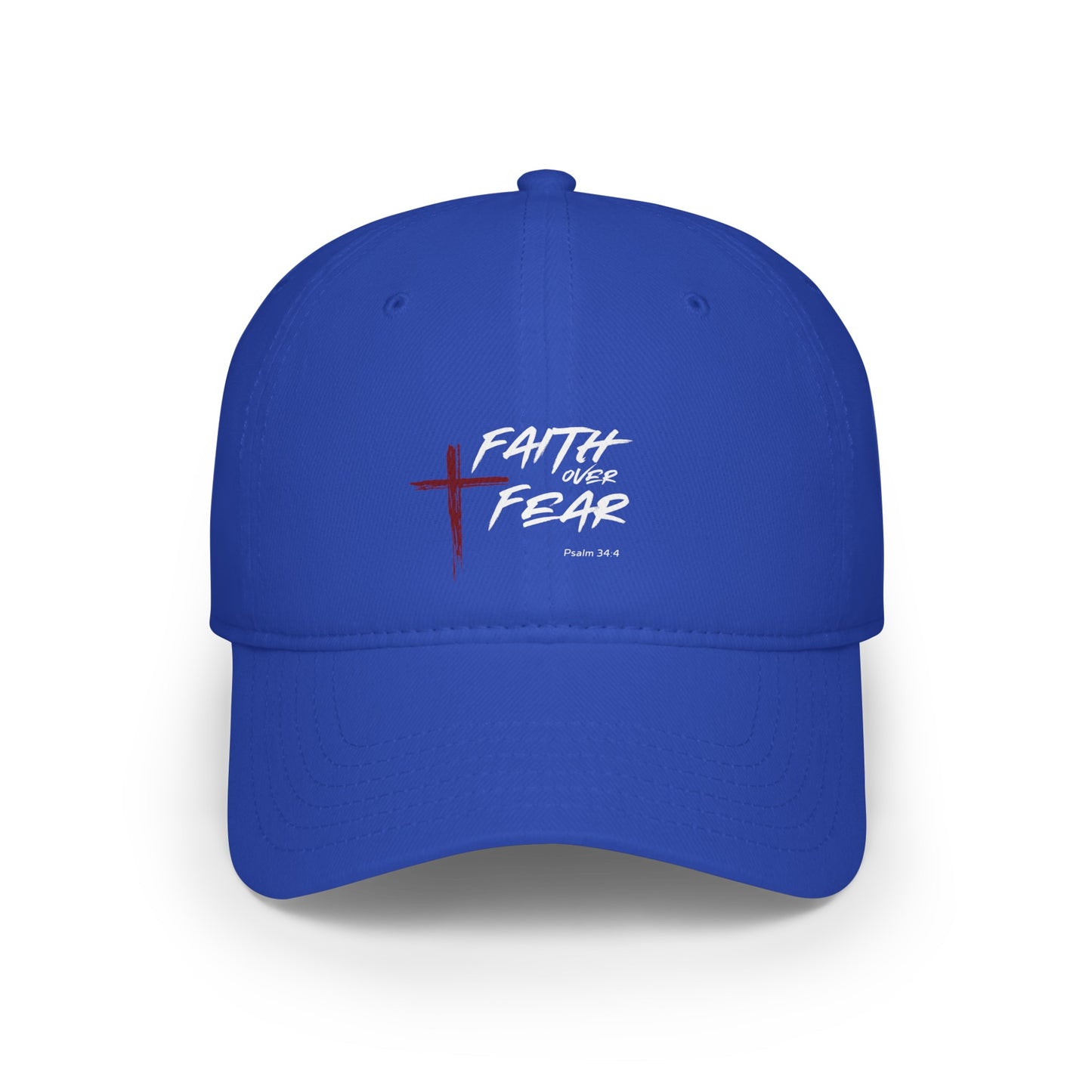 Faith Over Fear Psalm 34:4 Unisex  Baseball Cap