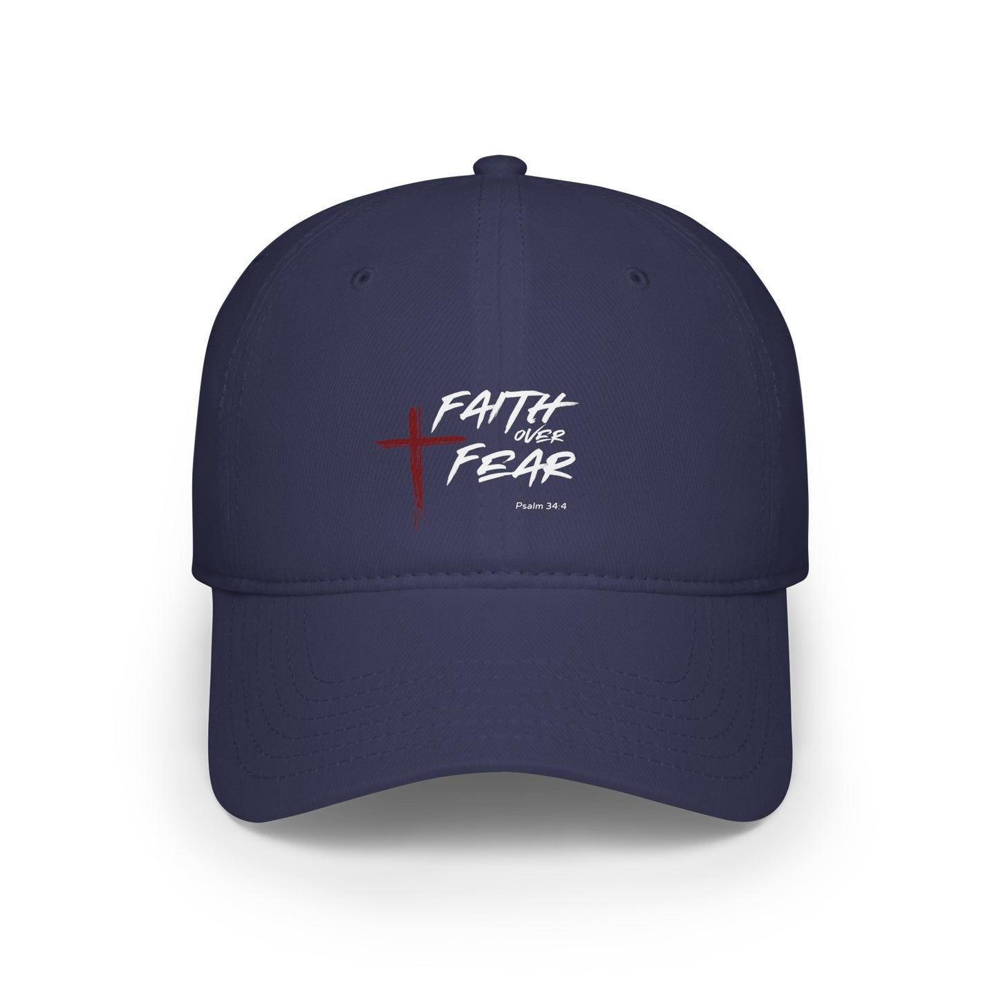 Faith Over Fear Psalm 34:4 Unisex  Baseball Cap