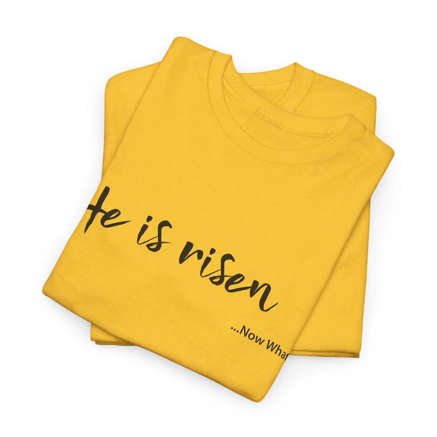 TWC - He Is Risen...Now What?-Unisex Heavy Cotton Tee