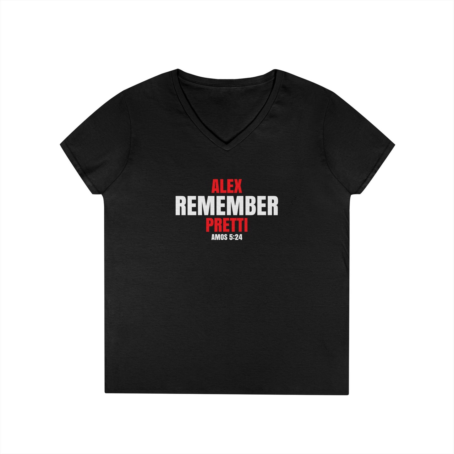 Remember Alex Pretti  Ladies' V-Neck T-Shirt