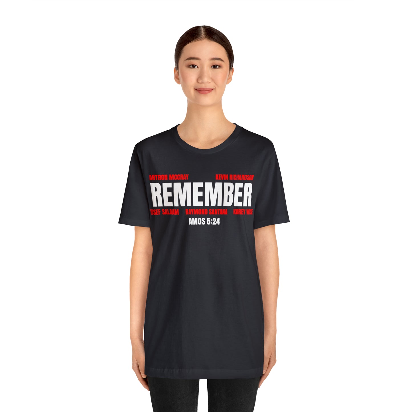 The Remember Series: The Central Park 5 Jersey Short Sleeve Tee