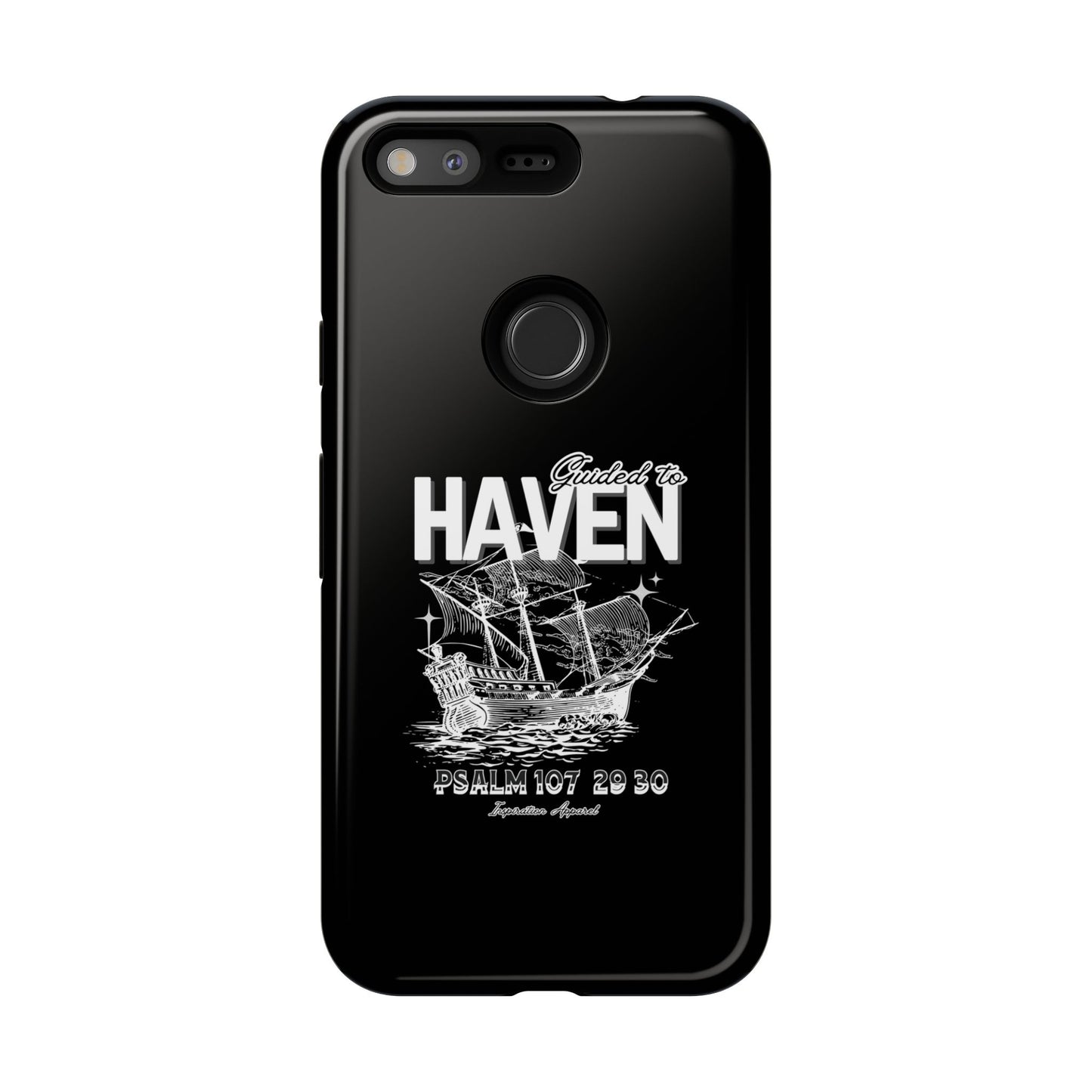 Guided to Haven Psalm 107:29–30 Stylish Phone Case