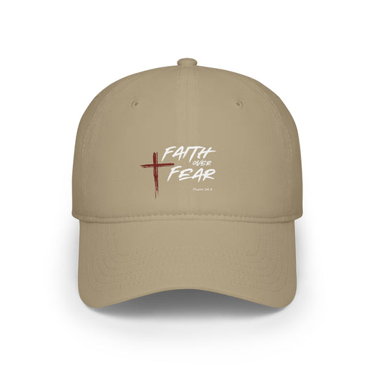 Faith Over Fear Psalm 34:4 Unisex  Baseball Cap