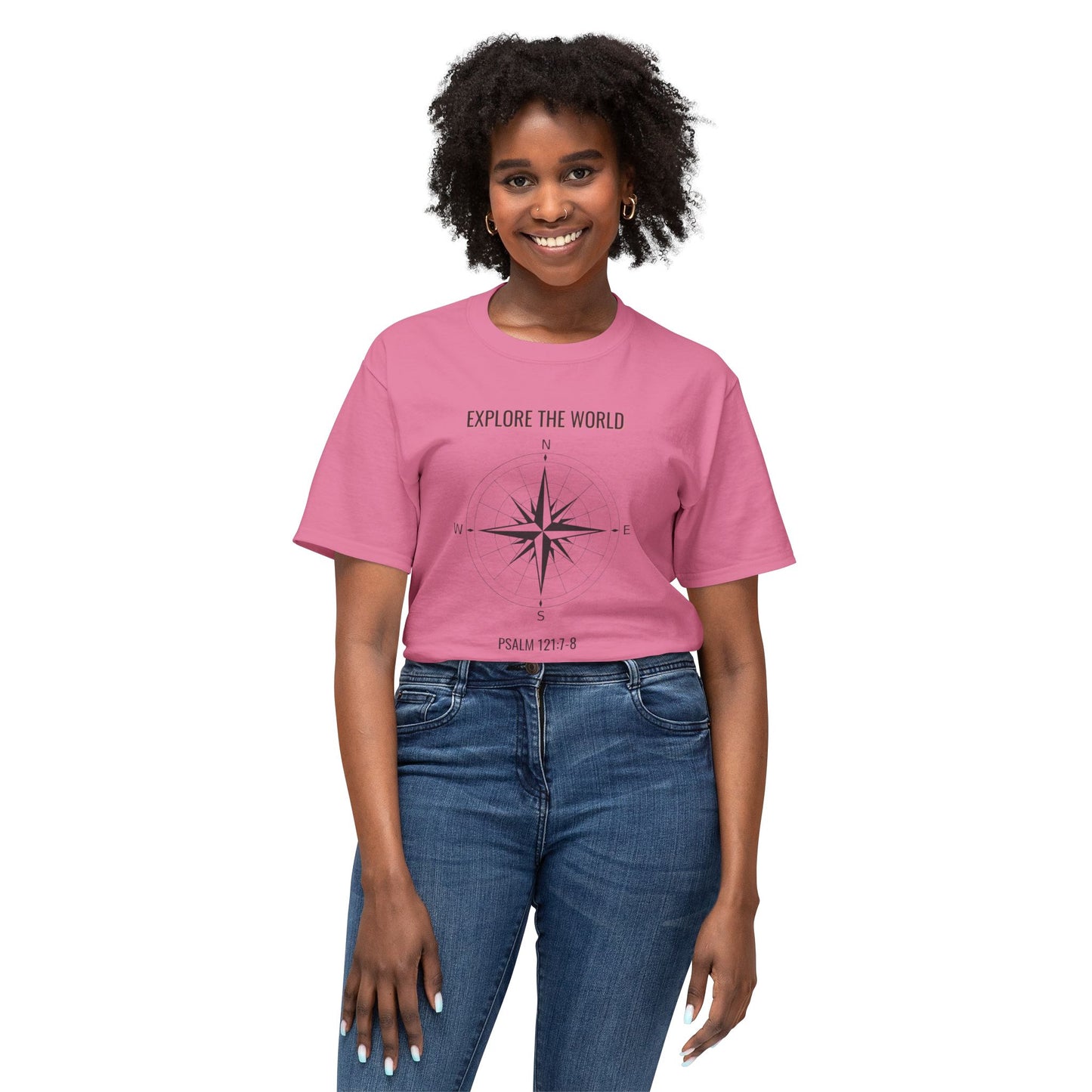 Explore The World Psalm 121:7-8Unisex HD Cotton™ T-shirt
