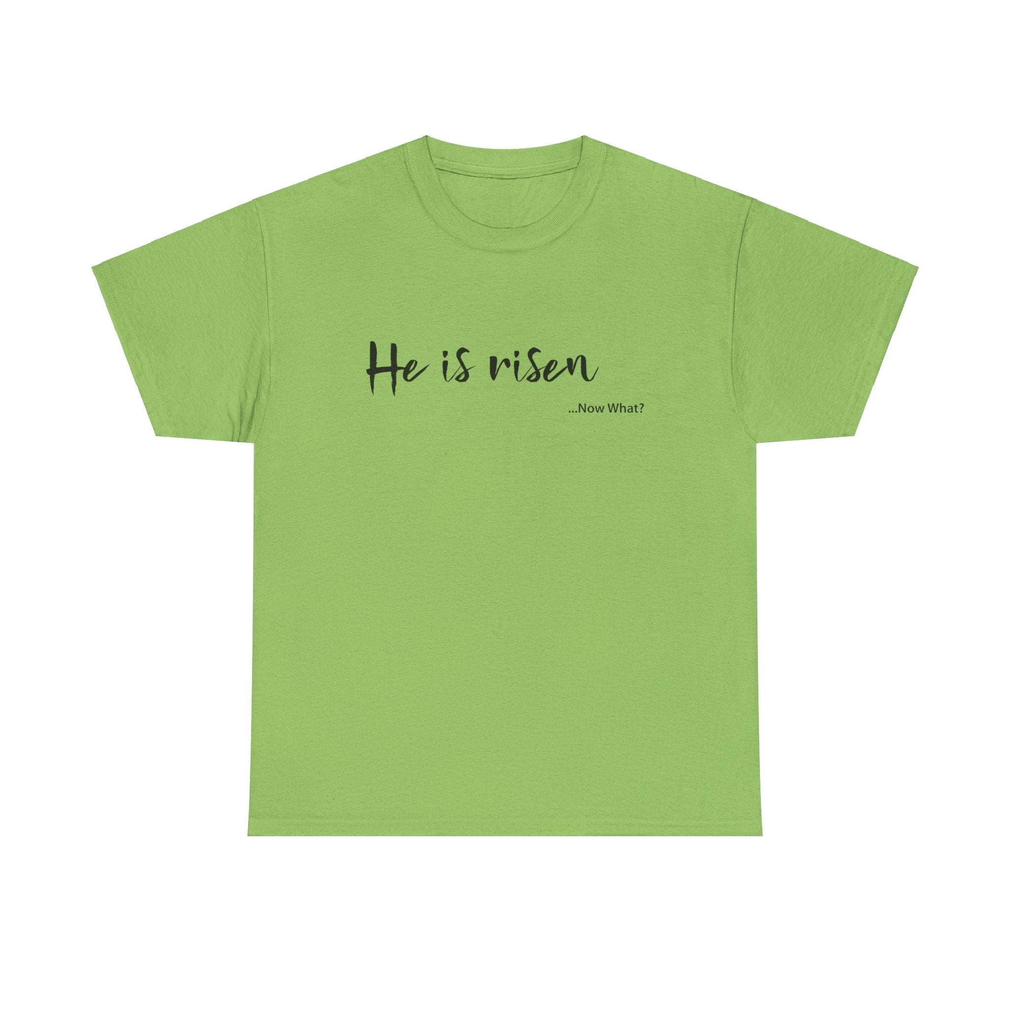 TWC - He Is Risen...Now What?-Unisex Heavy Cotton Tee