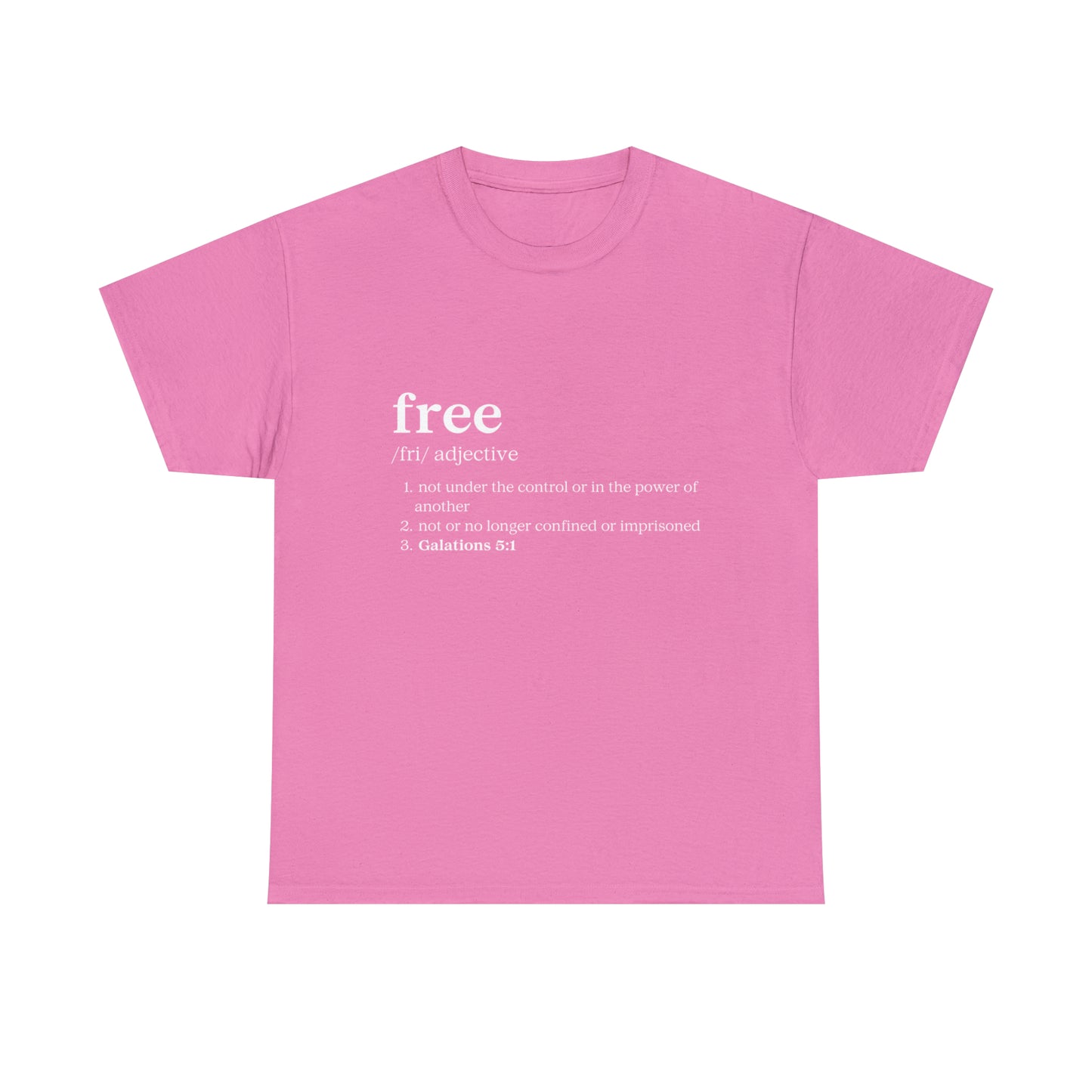 FREE -Galatians 5:1  Unisex Heavy Cotton Tee