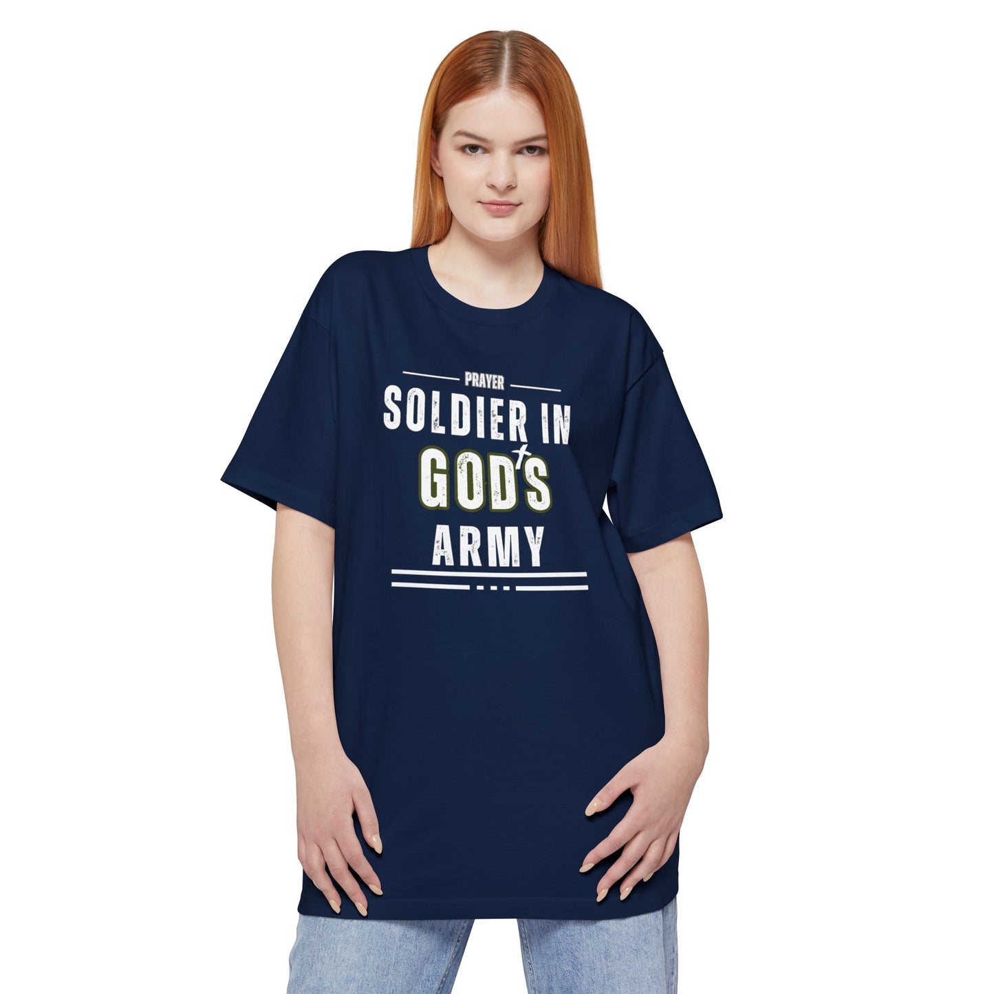 Prayer Soldier In God's Army - Unisex Tall Sized T-Shirt