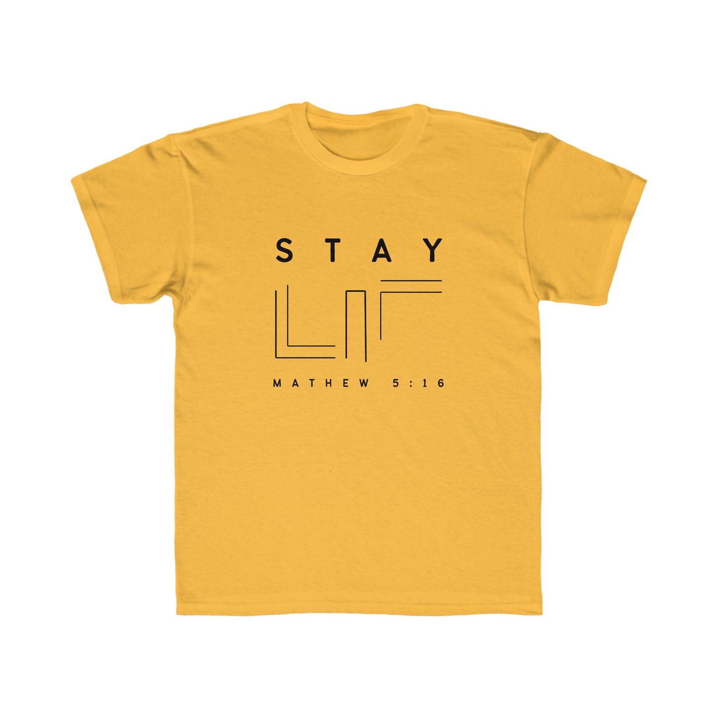 MATHEW 5:16 Stay Lit Kids Regular Fit Tee