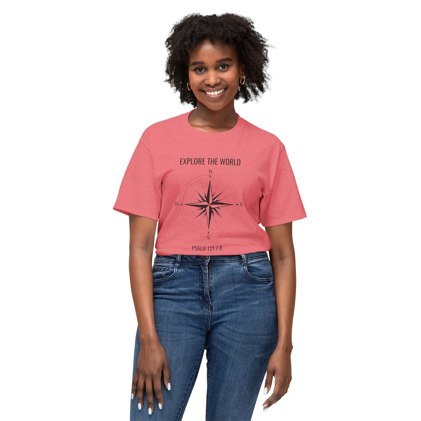 Explore The World Psalm 121:7-8Unisex HD Cotton™ T-shirt