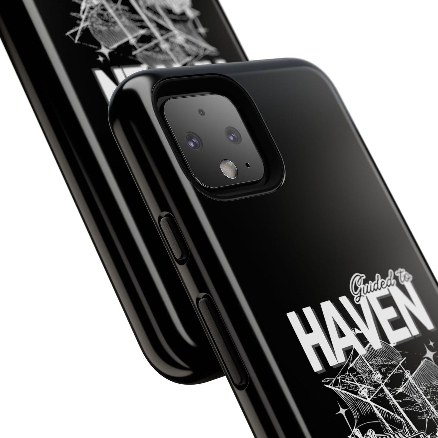 Guided to Haven Psalm 107:29–30 Stylish Phone Case
