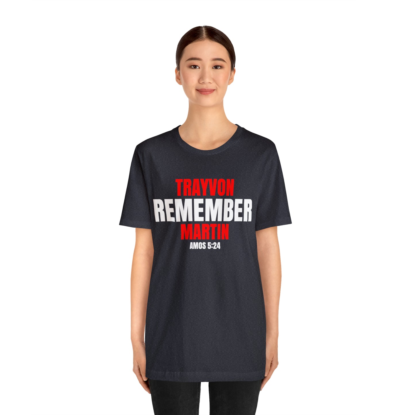 The Remember Series-Trayvon Martin-Unisex Jersey Short Sleeve Tee