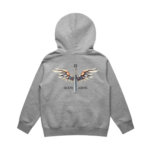 Kids Winged God's Army Hoodie — Relaxed Fit