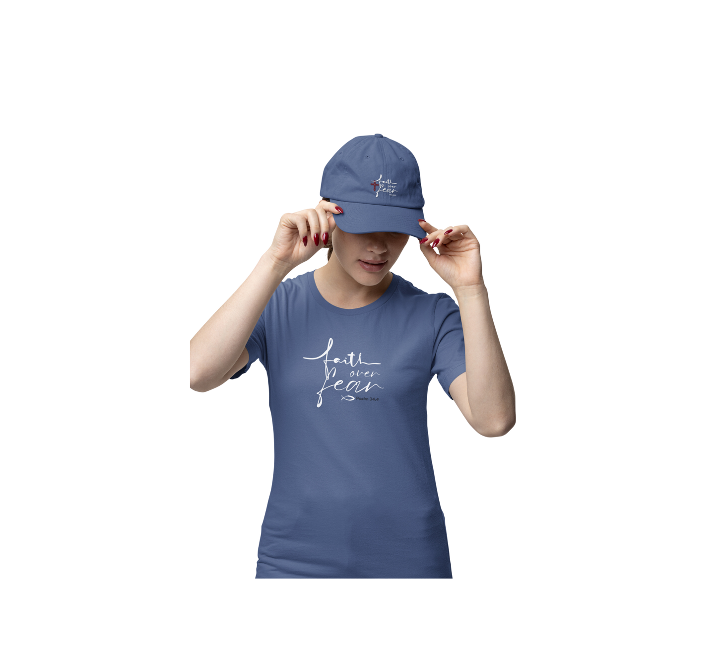 Faith Over Fear Feminine Design Women's Tee