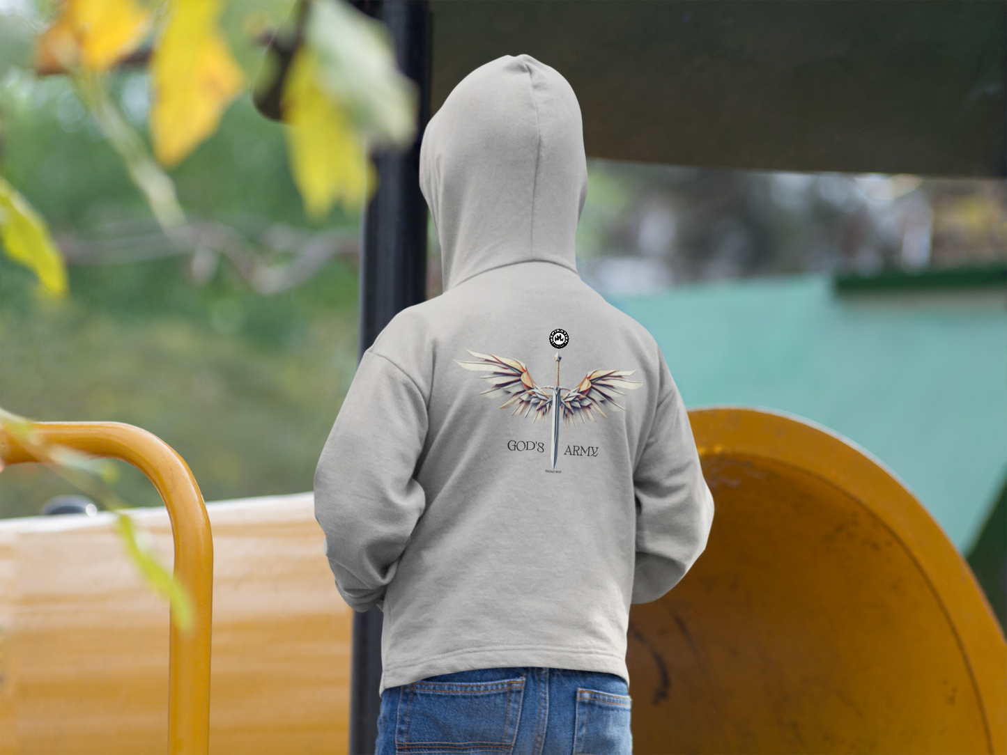 Kids Winged God's Army Hoodie — Relaxed Fit