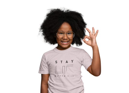 MATHEW 5:16 Stay Lit Kids Regular Fit Tee